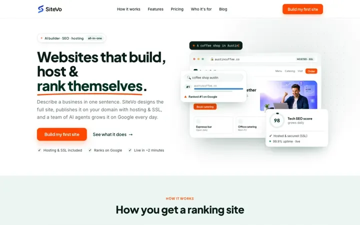 SiteVo website
